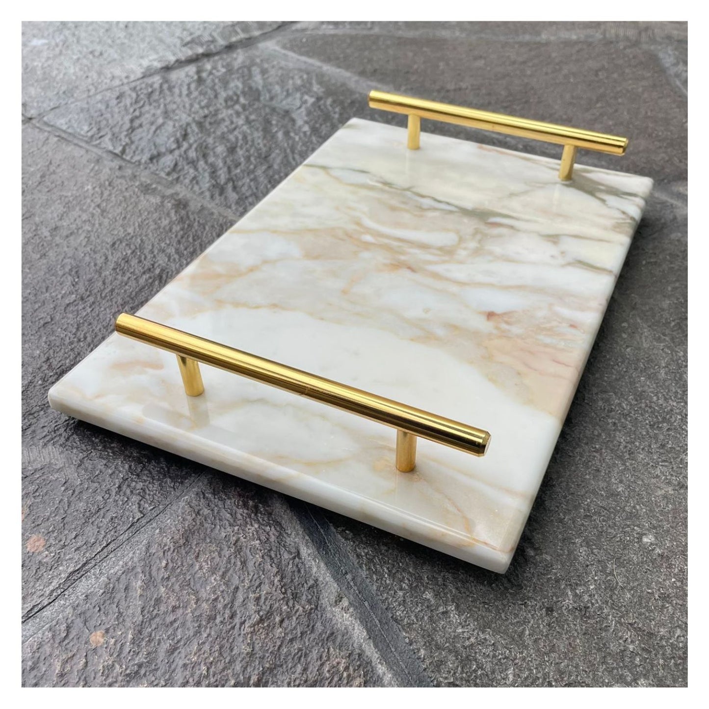 AZAFATE RECTANGULAR CALACATTA GOLD