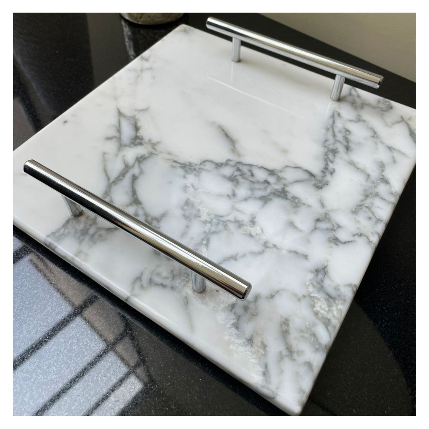 AZAFATE CUADRADO CALACATTA SILVER