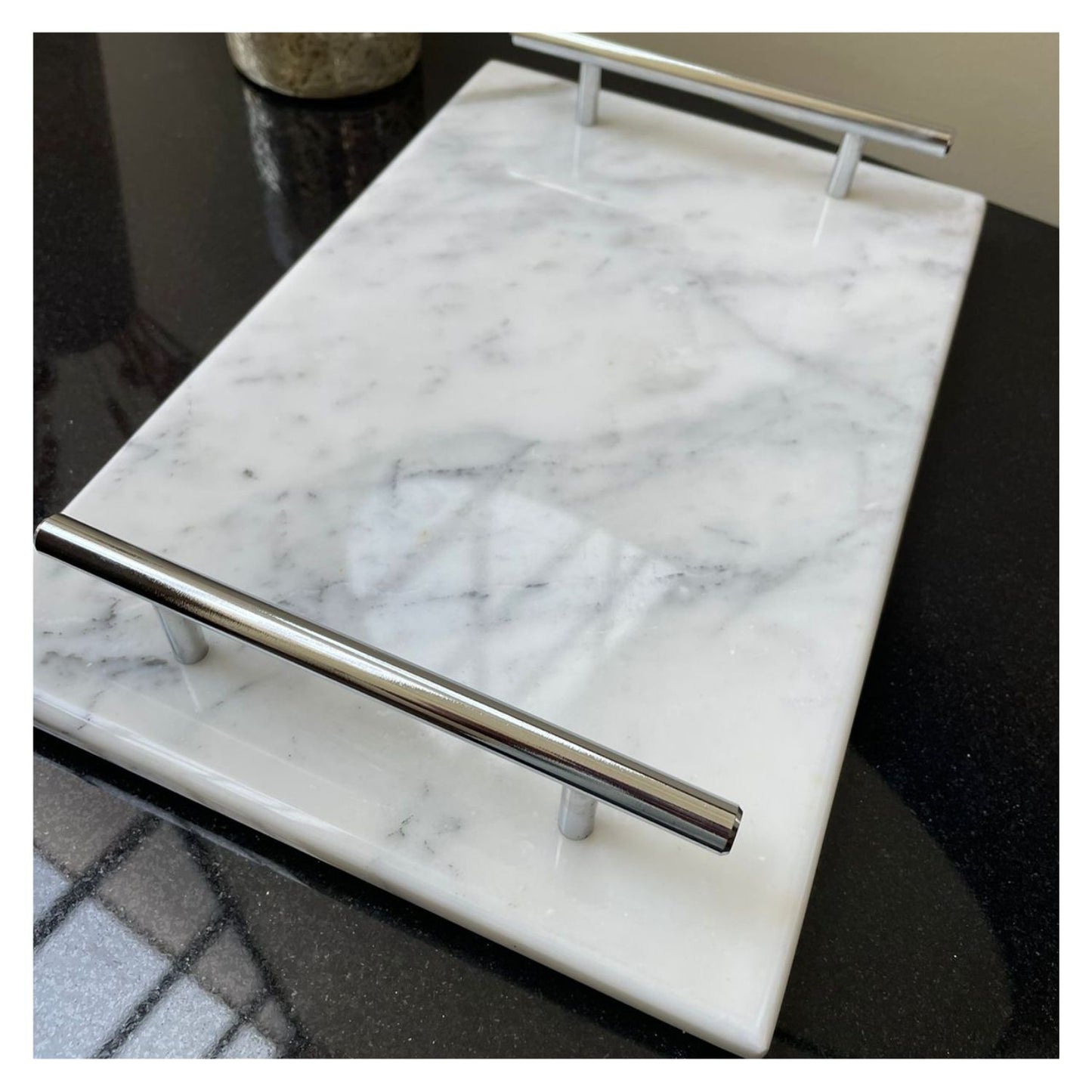 AZAFATE RECTANGULAR CALACATTA SILVER